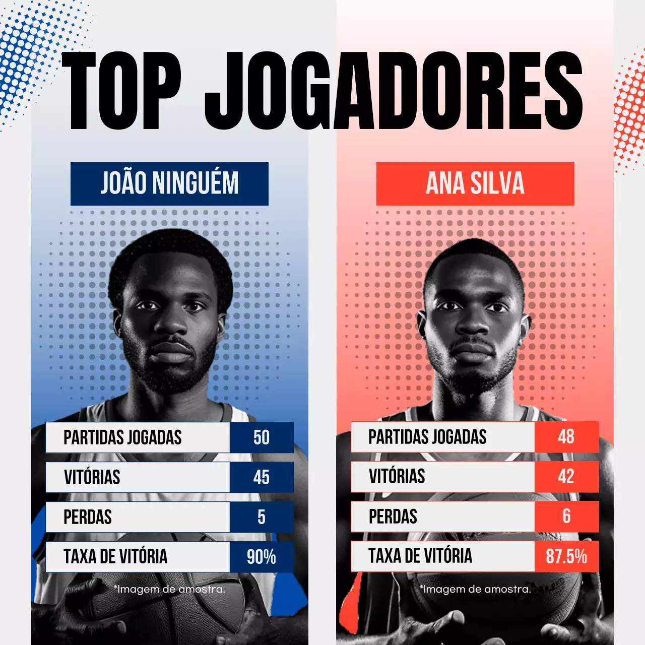 Anúncio dos melhores jogadores da Blue Modern