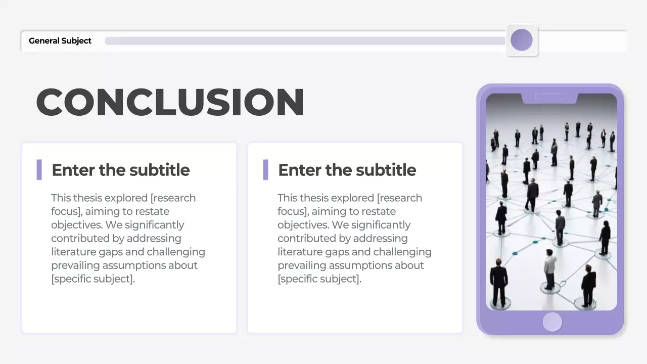 Purple Modern Thesis Guide Presentation