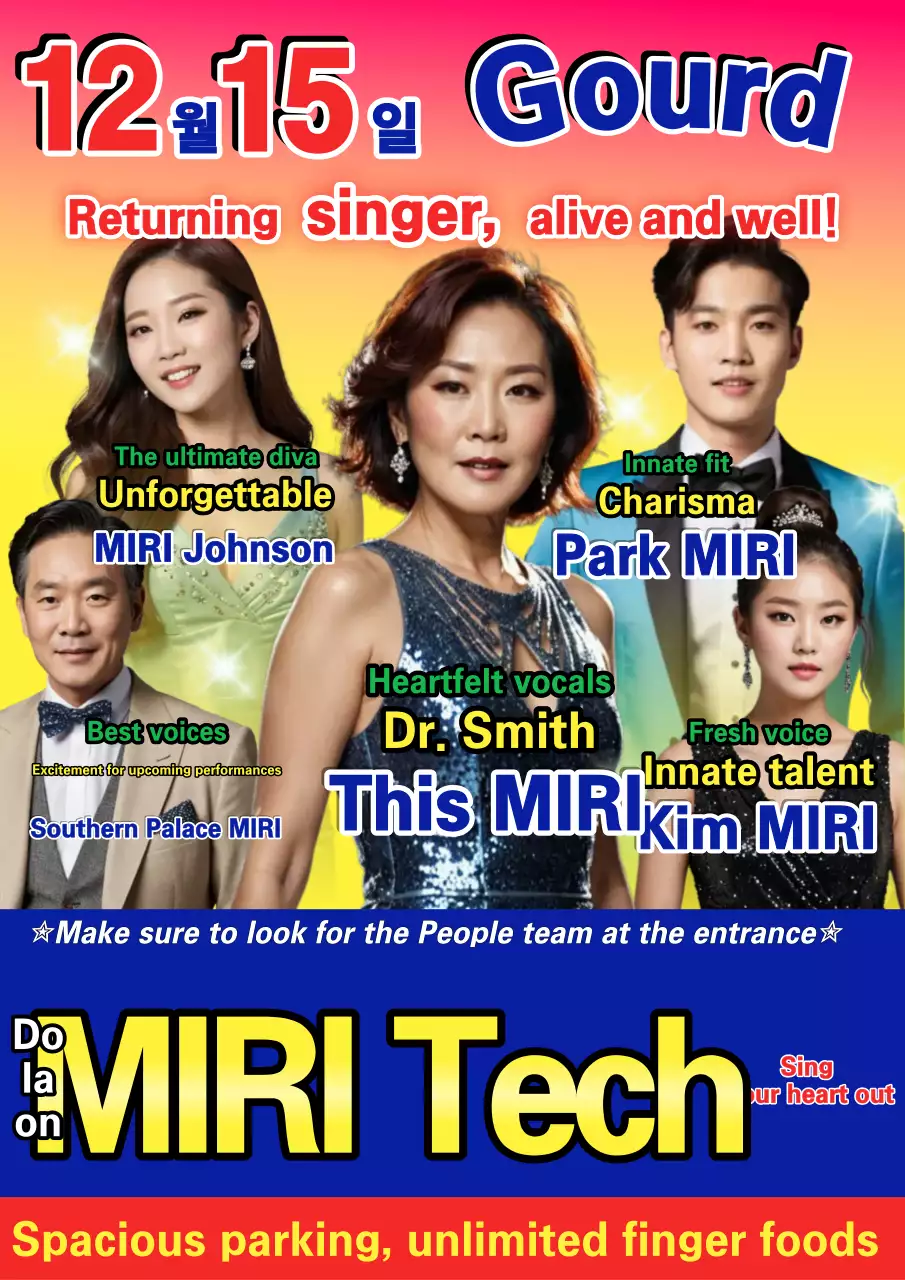 Poster quảng cáo buổi hòa nhạc Rainbow Trendy