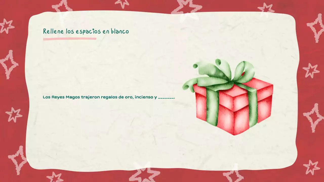 Ilustración Roja Christmas Quiz Slideshow