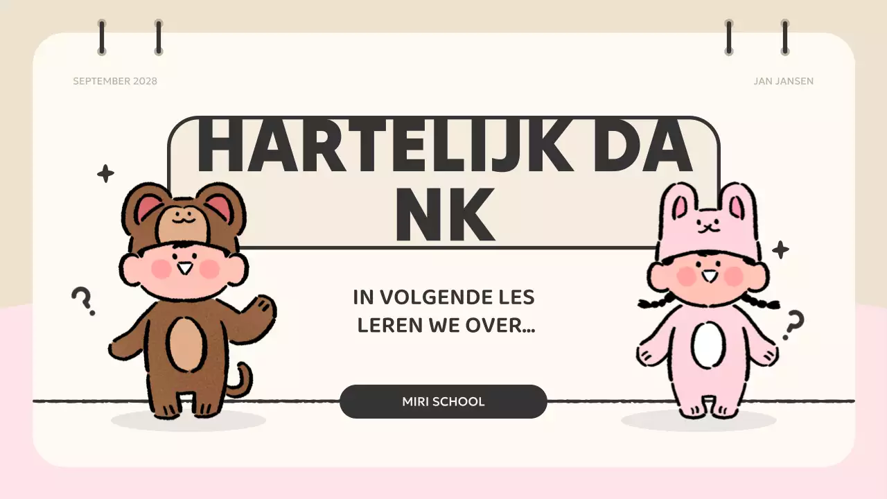 roze animatie quiz materiaal