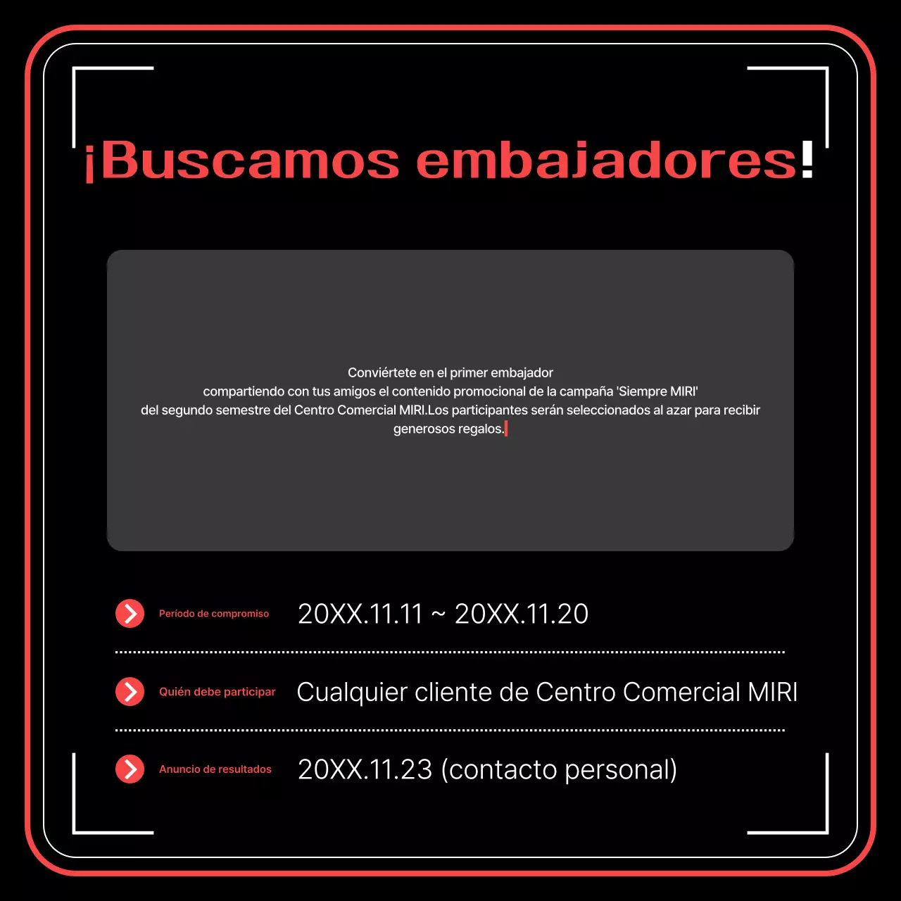 Eventos modernos negros