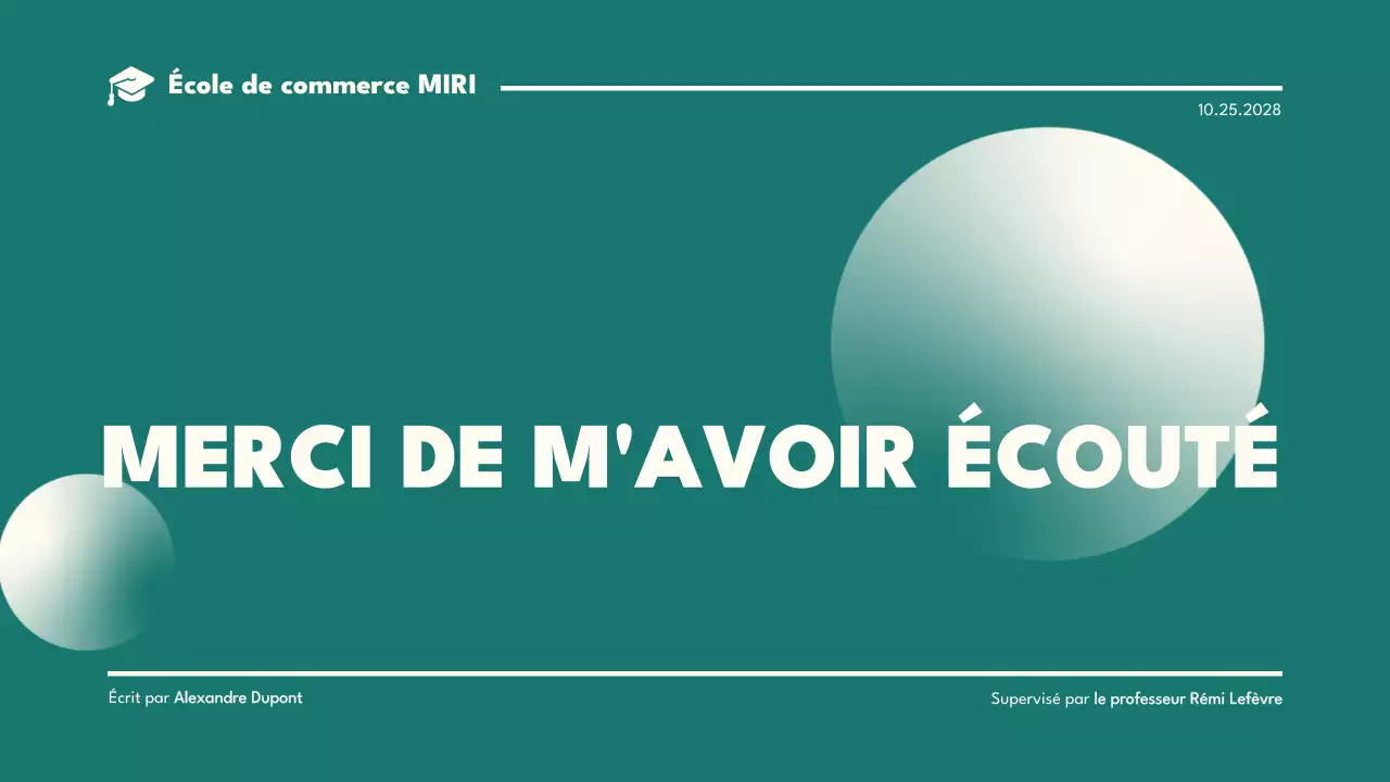 présentation de thèse minimaliste sarcelle