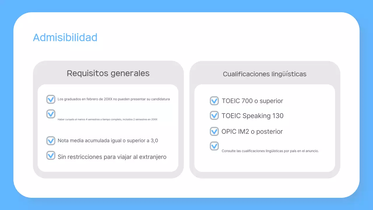 Acerca del programa de prácticas Sky Blue Simple