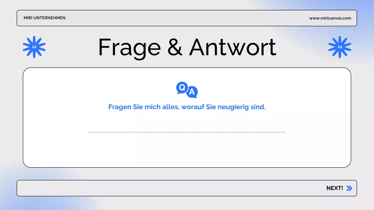 blaue moderne Business-Präsentation