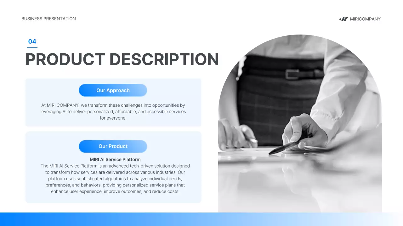 Blue Modern Business Pitch Presentation