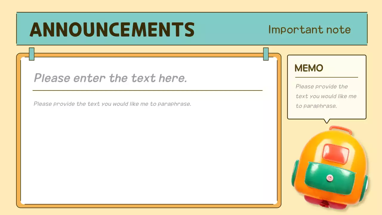 Orange Simple Class Agenda Presentation