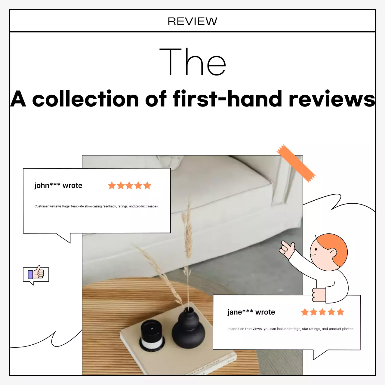 Beige Minimal Reviews Document Instagram Carousel