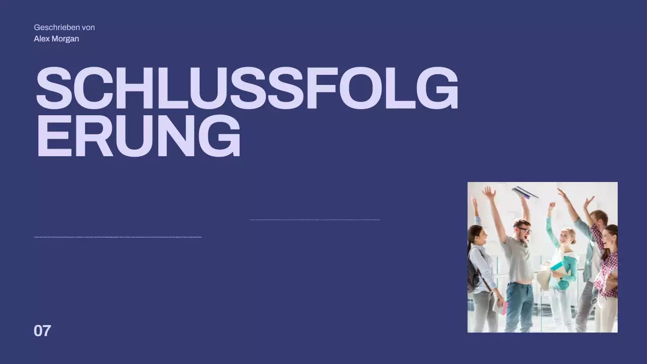 lila minimalistische These Präsentation