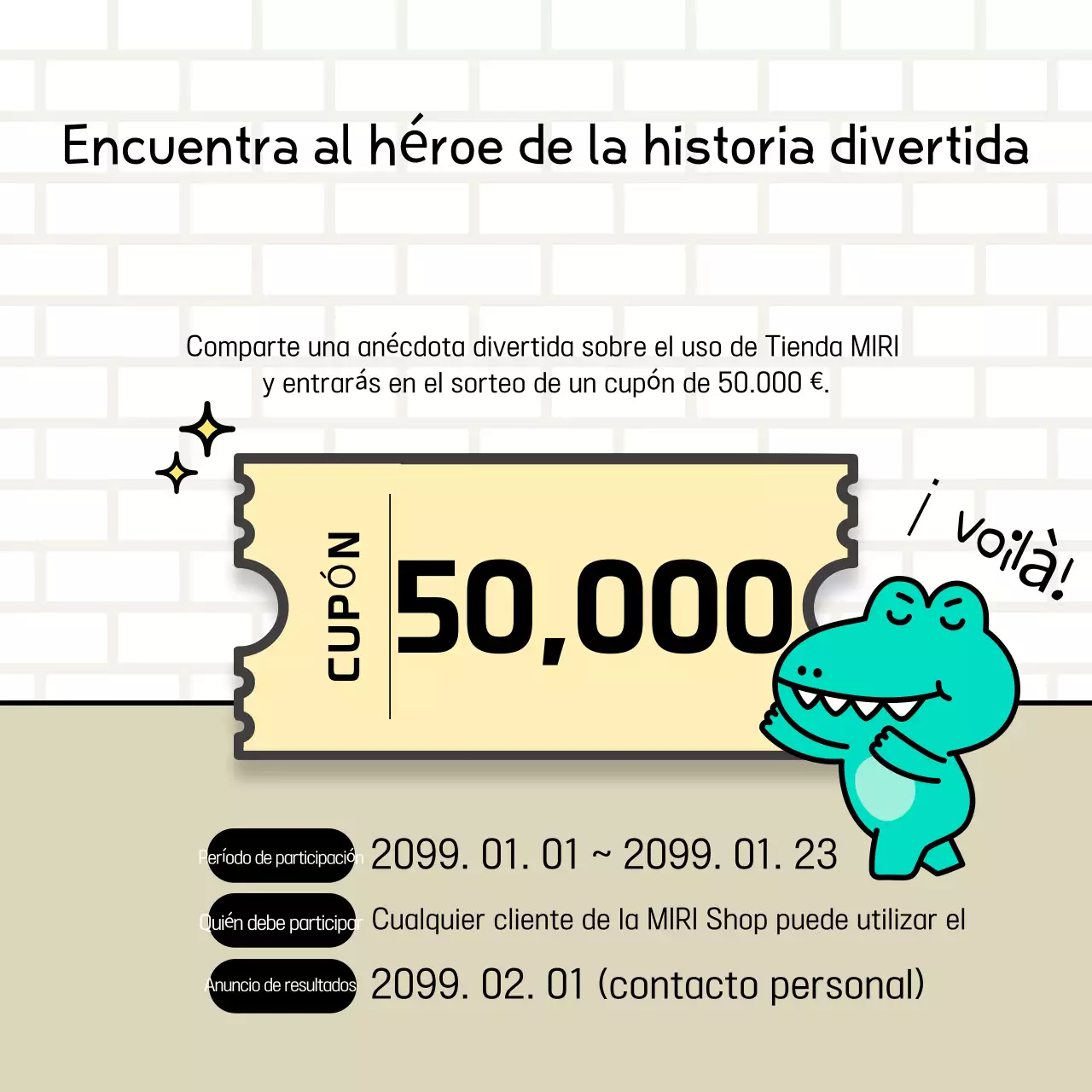 Cartel de personajes de Mint Gag