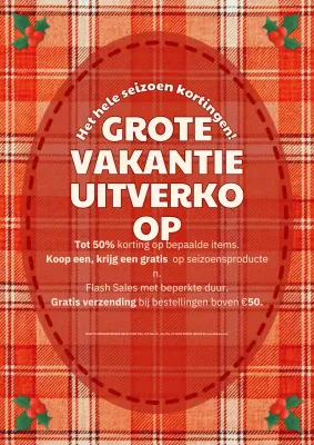 rode vintage vakantie promotie