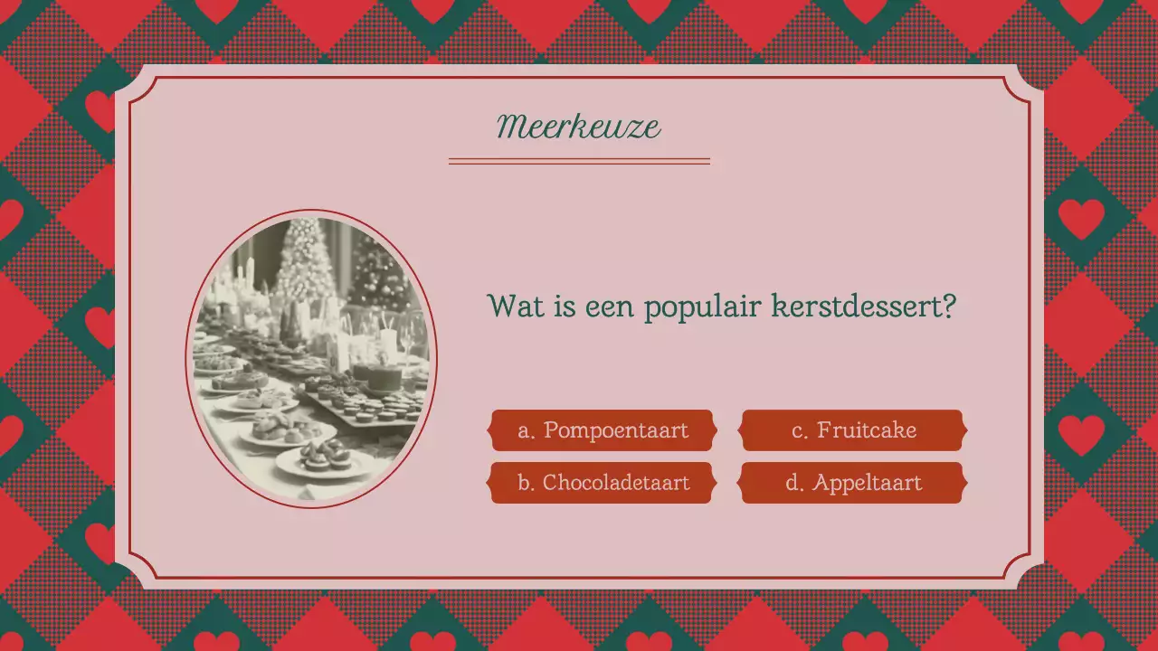 Klassieke Vintage Traditionele Kerstquiz
