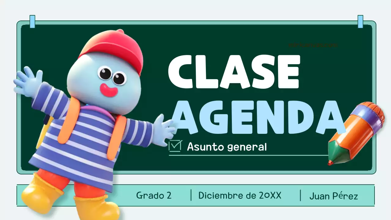 agenda pop class naranja y verde azulado