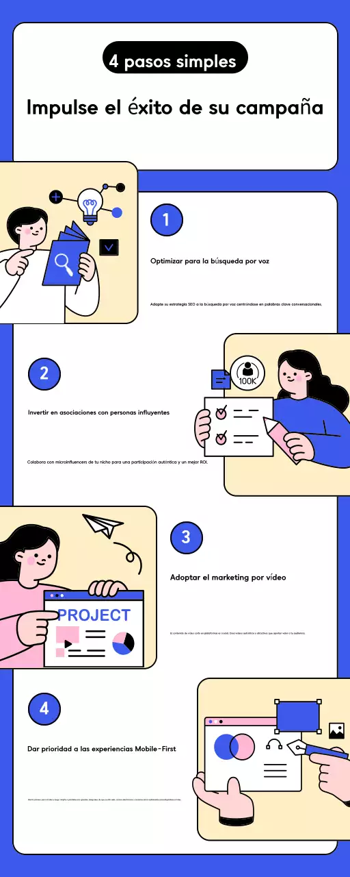 Guía de marketing Blue Modern