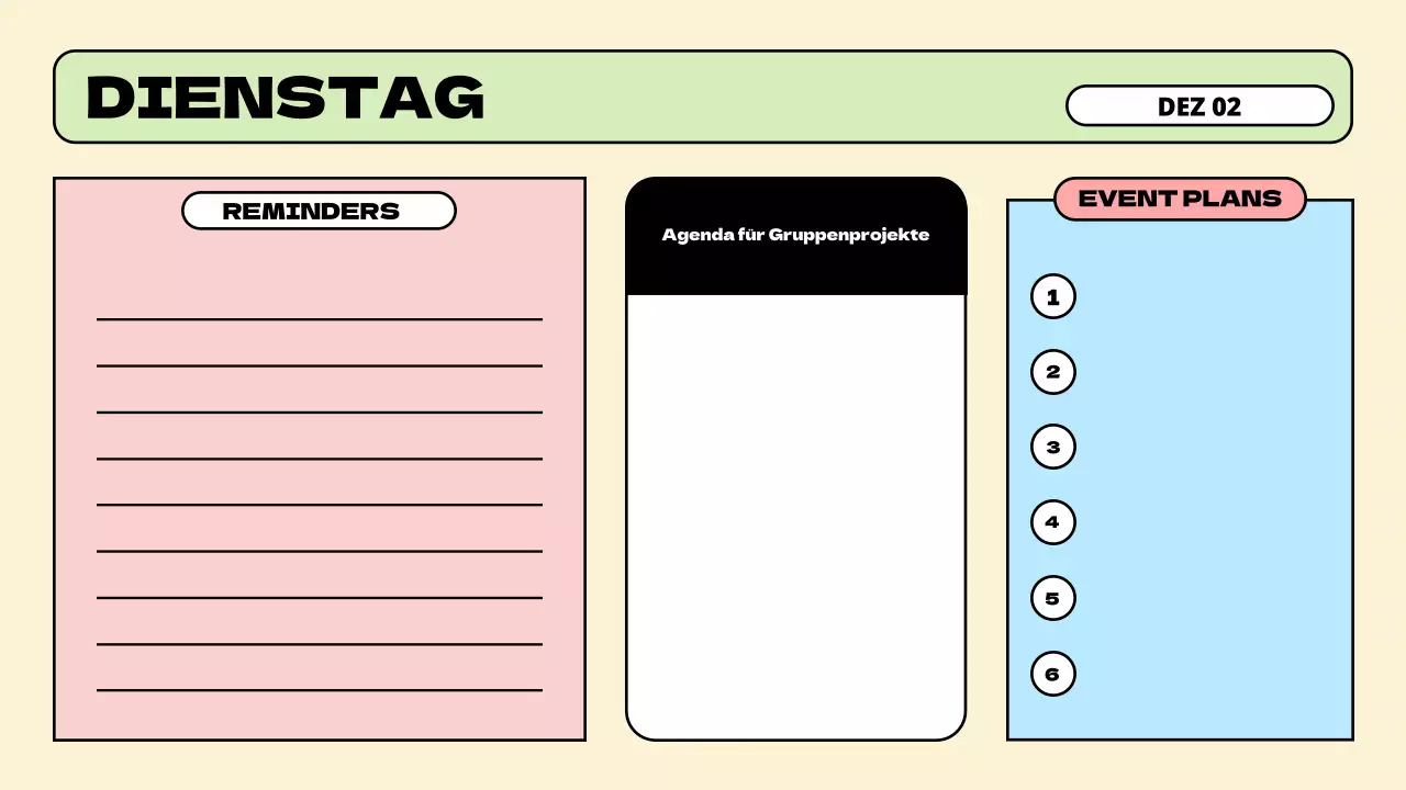 Minimalistische Pastell Klasse Agenda Präsentation