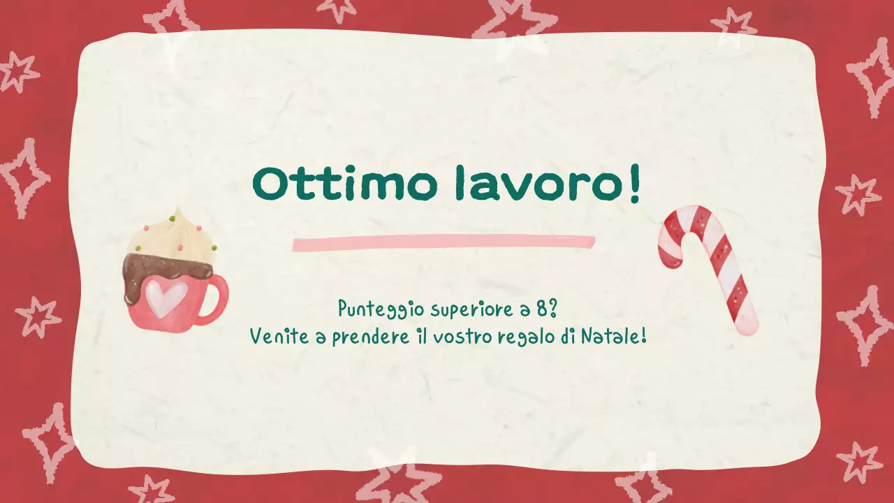 Illustrazione rossa Quiz di Natale Slideshow