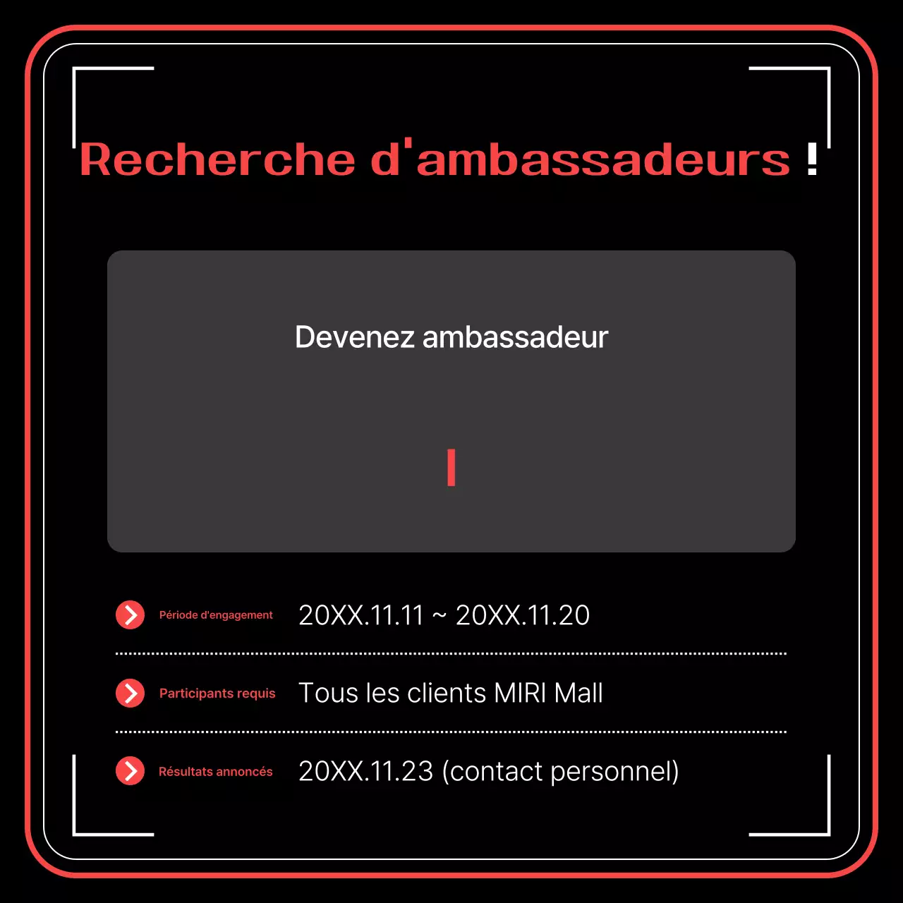 Événements modernes noirs