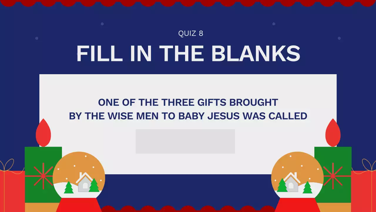 블루 전통 크리스마스 가이드 프레젠테이션