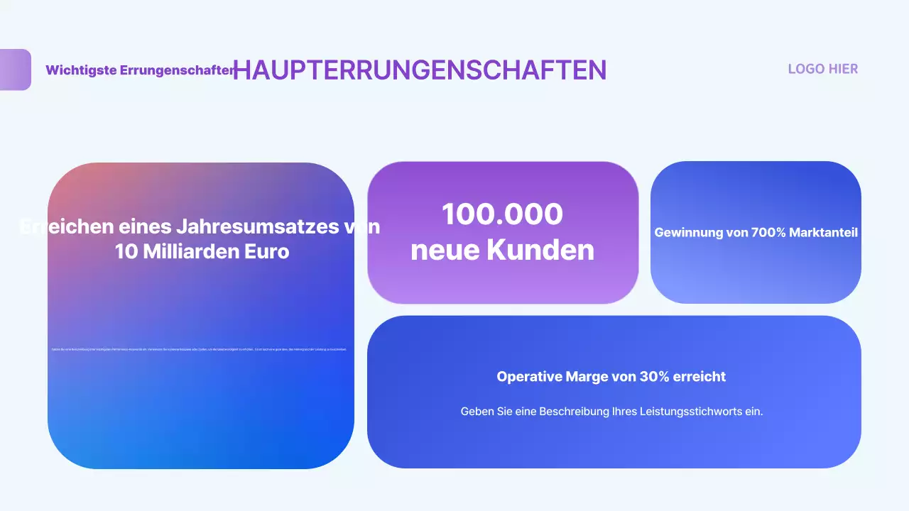 Übergabe blauer Standard-Berichtsinformationen
