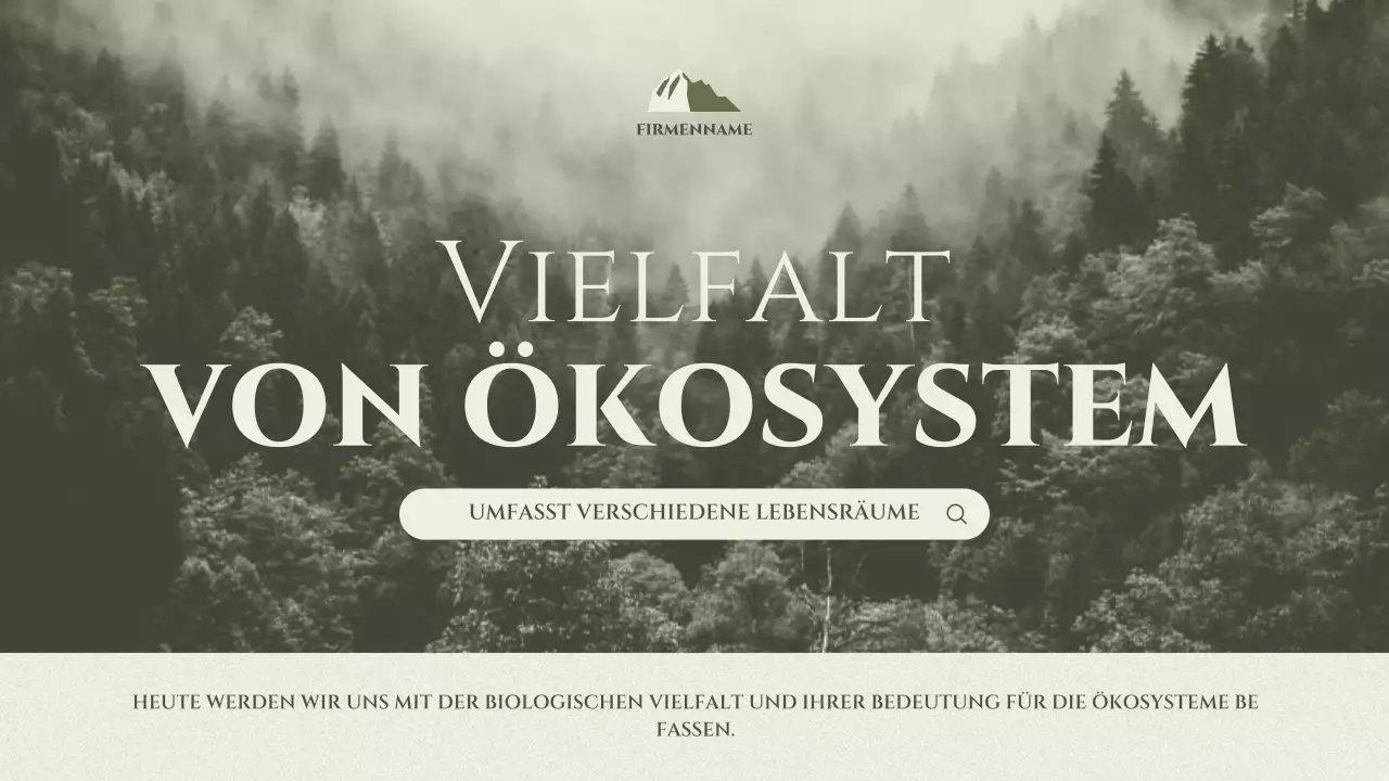 Salbei-Minimalökosystem-Präsentation