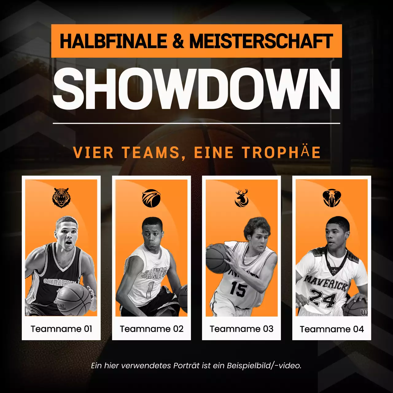 Orange Modern Semi und Championship Showdown Ankündigung