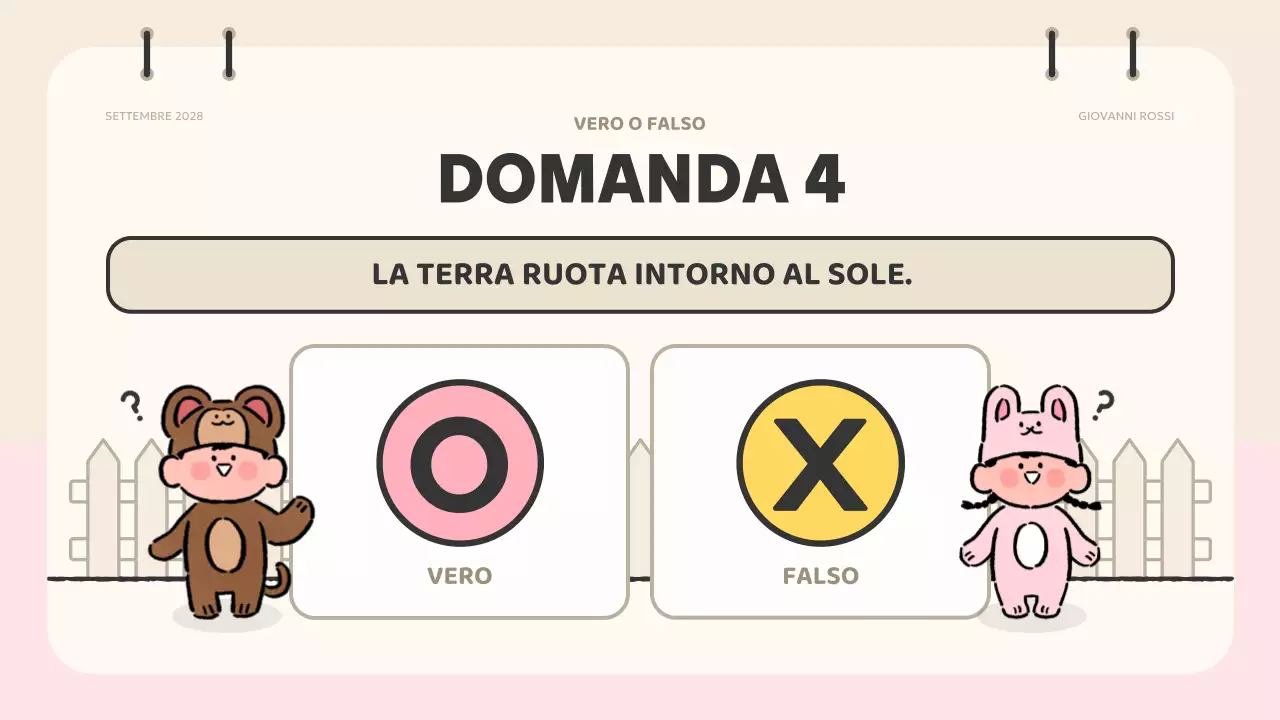 materiale per quiz di animazione rosa