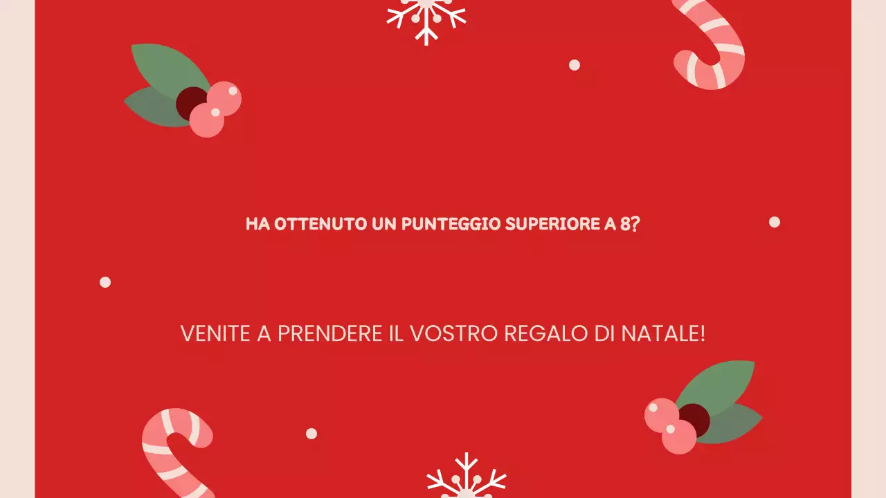 Presentazione natalizia rossa retrò