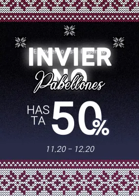 Anuncio de rebajas de invierno Black Vintage