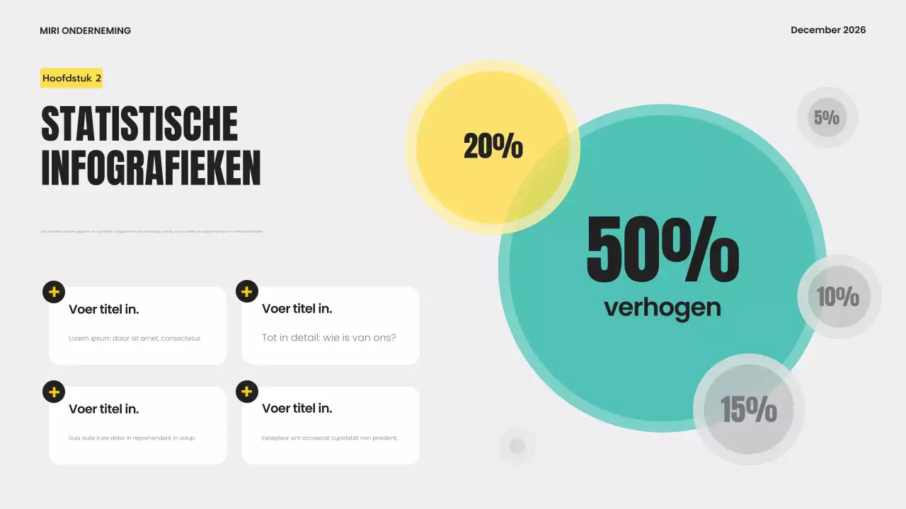 grijs modern infografisch sjabloon