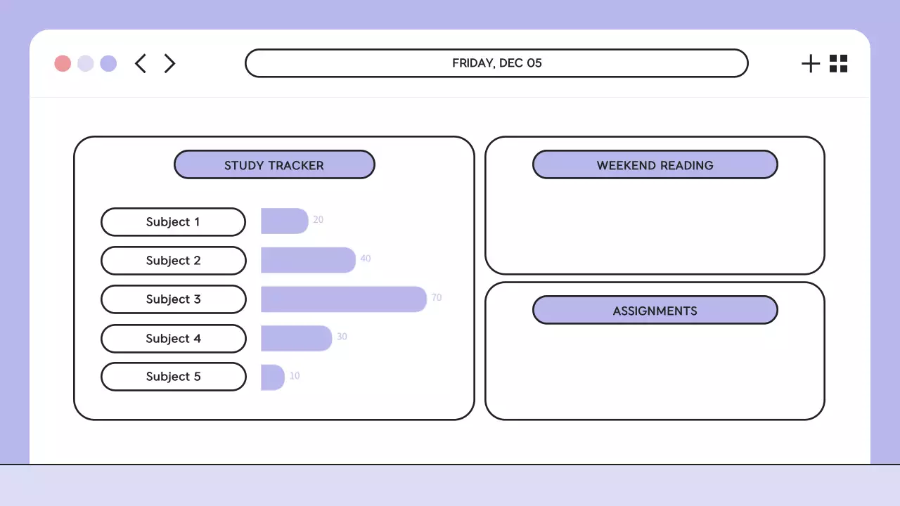 Purple Modern Class Planner Presentation