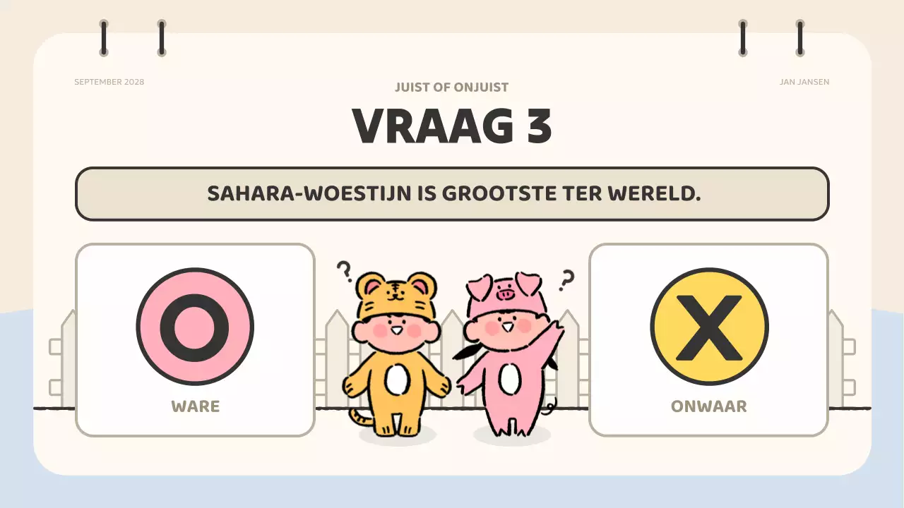 roze animatie quiz materiaal