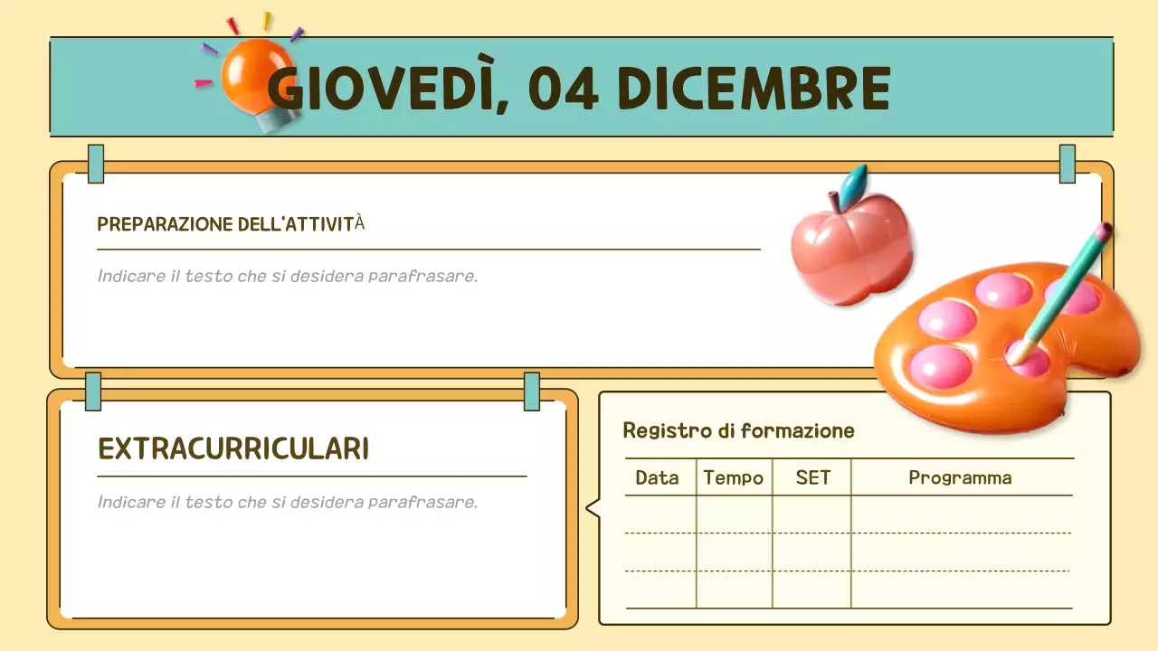 agenda pop class arancione e verde