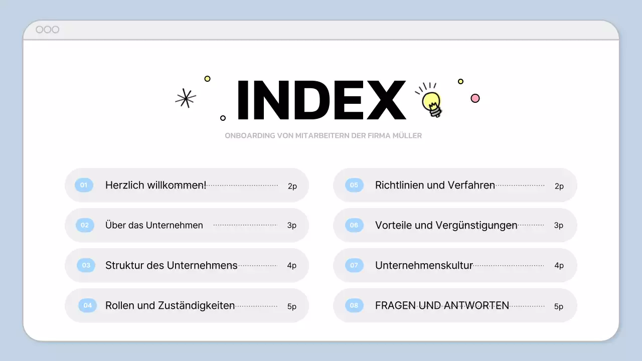 blaue moderne Business-Präsentation