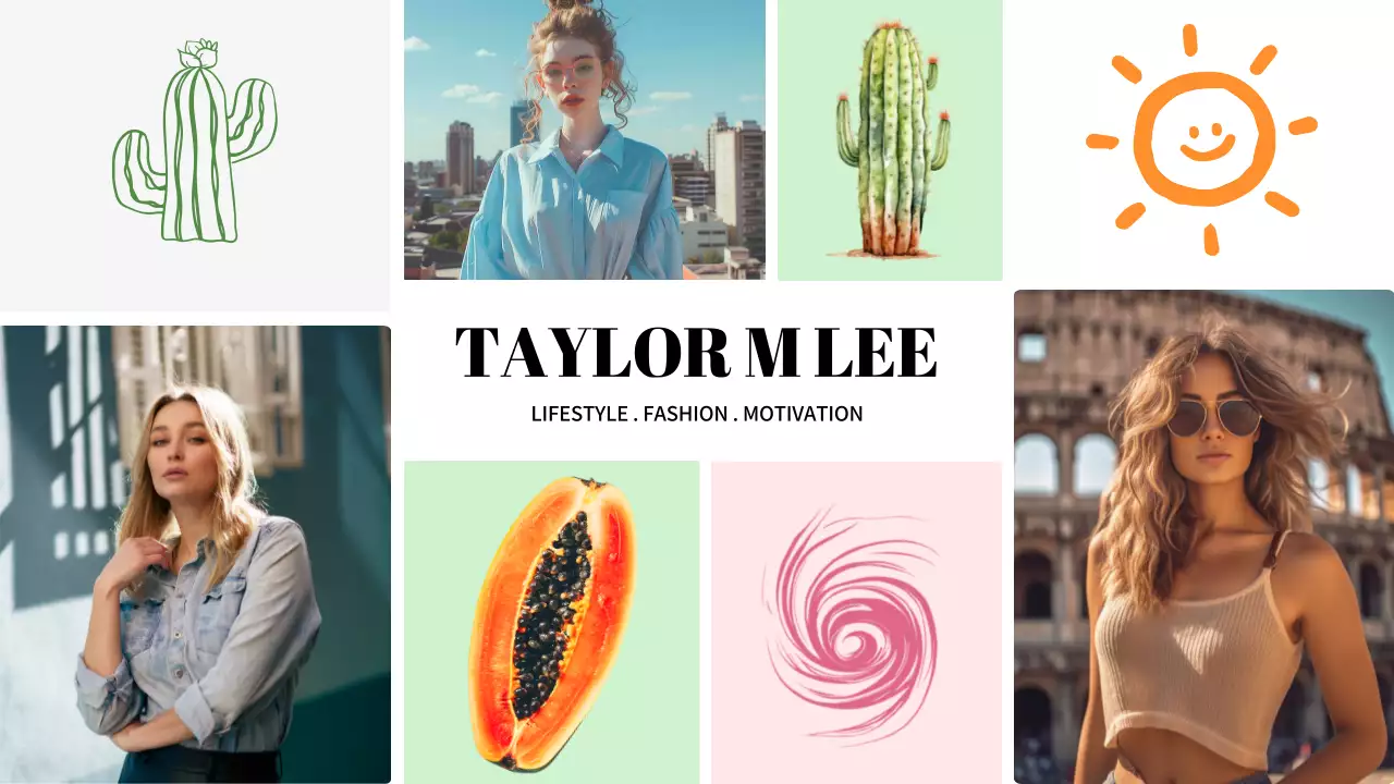 Colorful Trendy Lifestyle Promotion YouTube Thumbnail