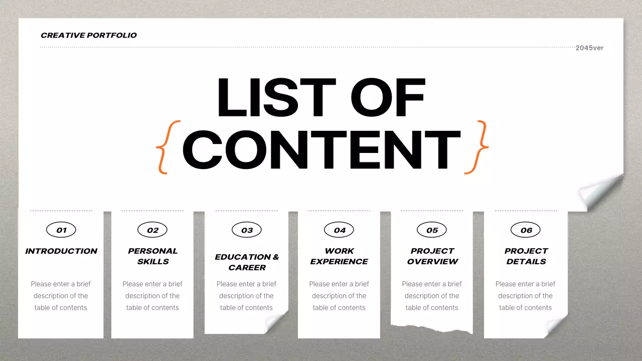 Orange Modern Job Resume Presentation