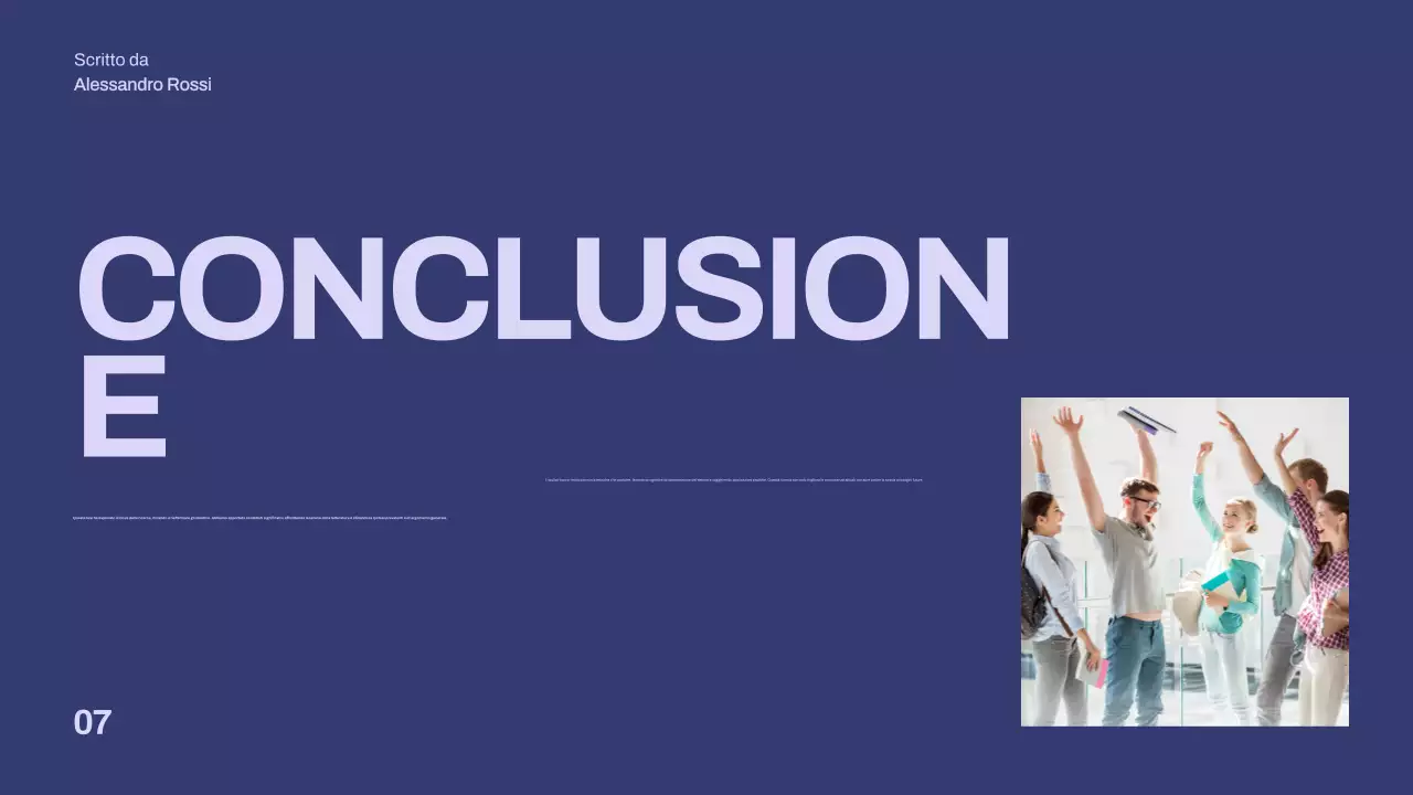 presentazione di tesi minimalista viola