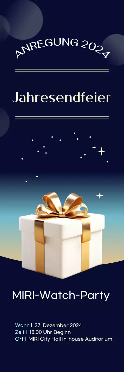 Bora Advanced Leitfaden für Jahresendfeiern