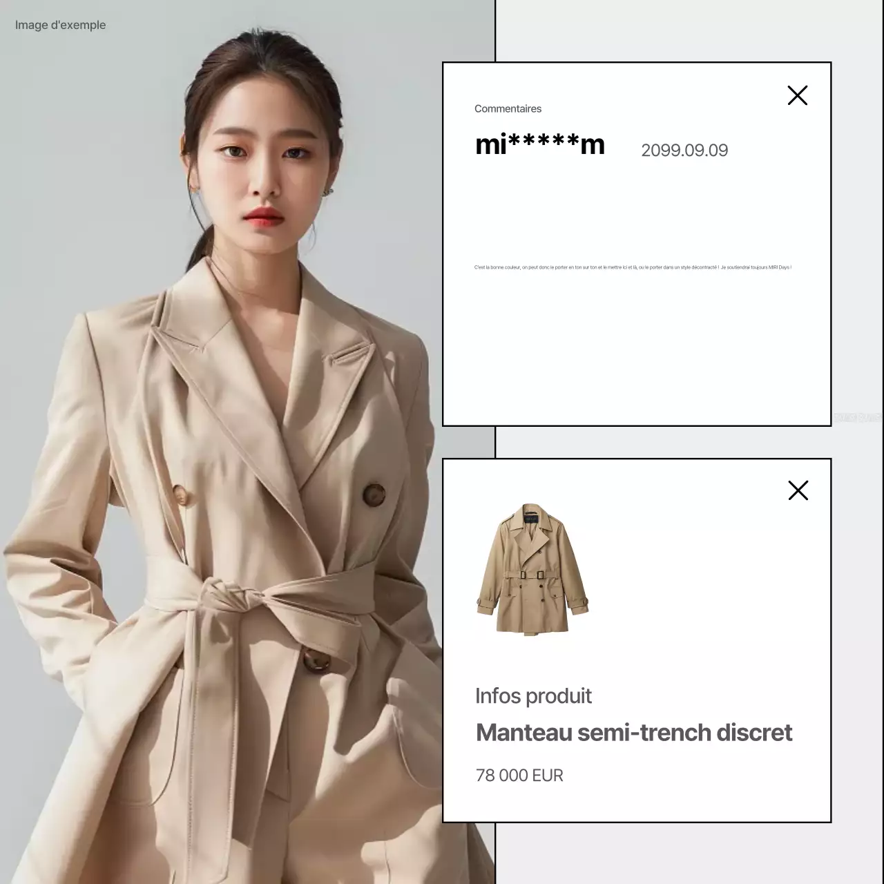 Beige Modern Review Ad