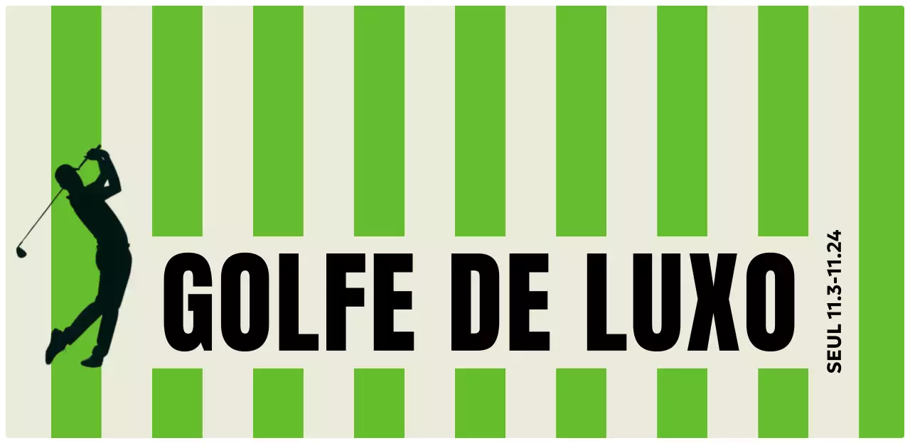 Eventos de golfe modernos e verdes