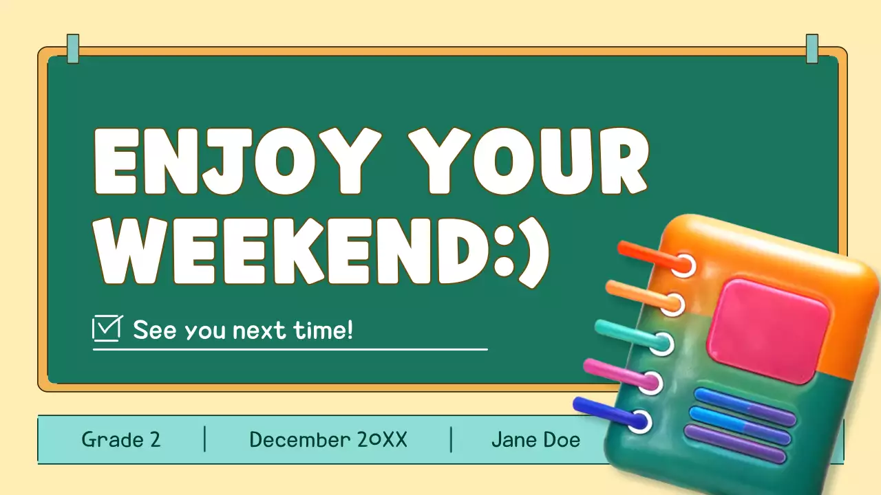 Orange Simple Class Agenda Presentation