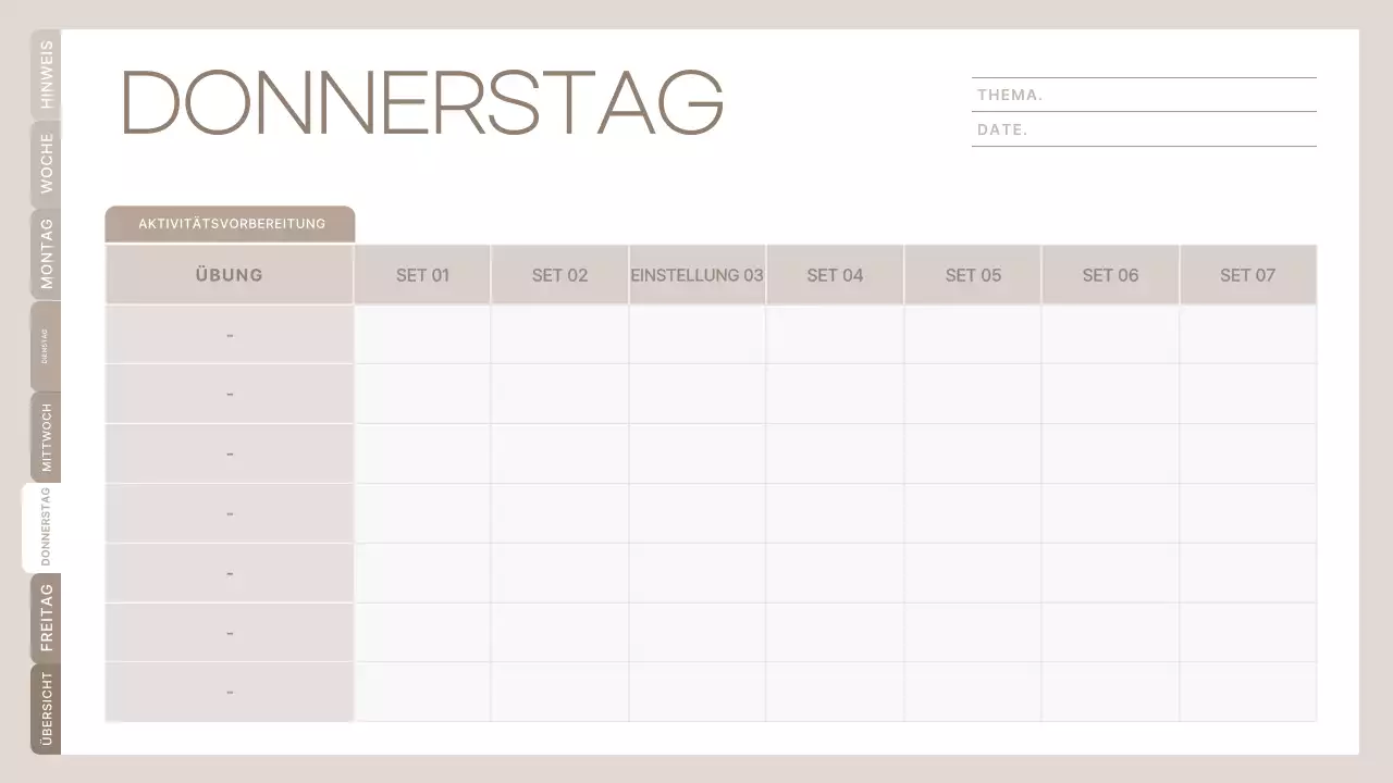 Beige Minimalist Klasse Planer Zeitplan