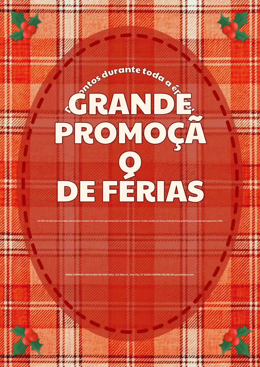 promoção de férias red vintage