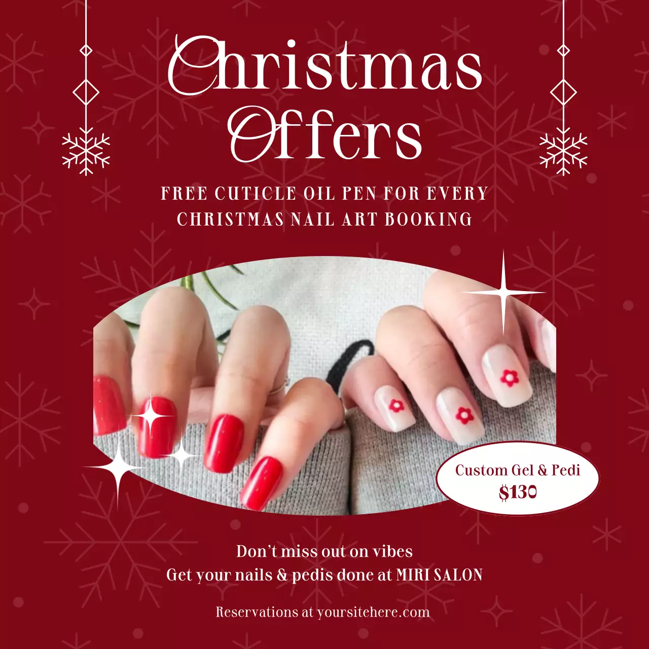 Red Elegant Christmas Promotion Social Media Post