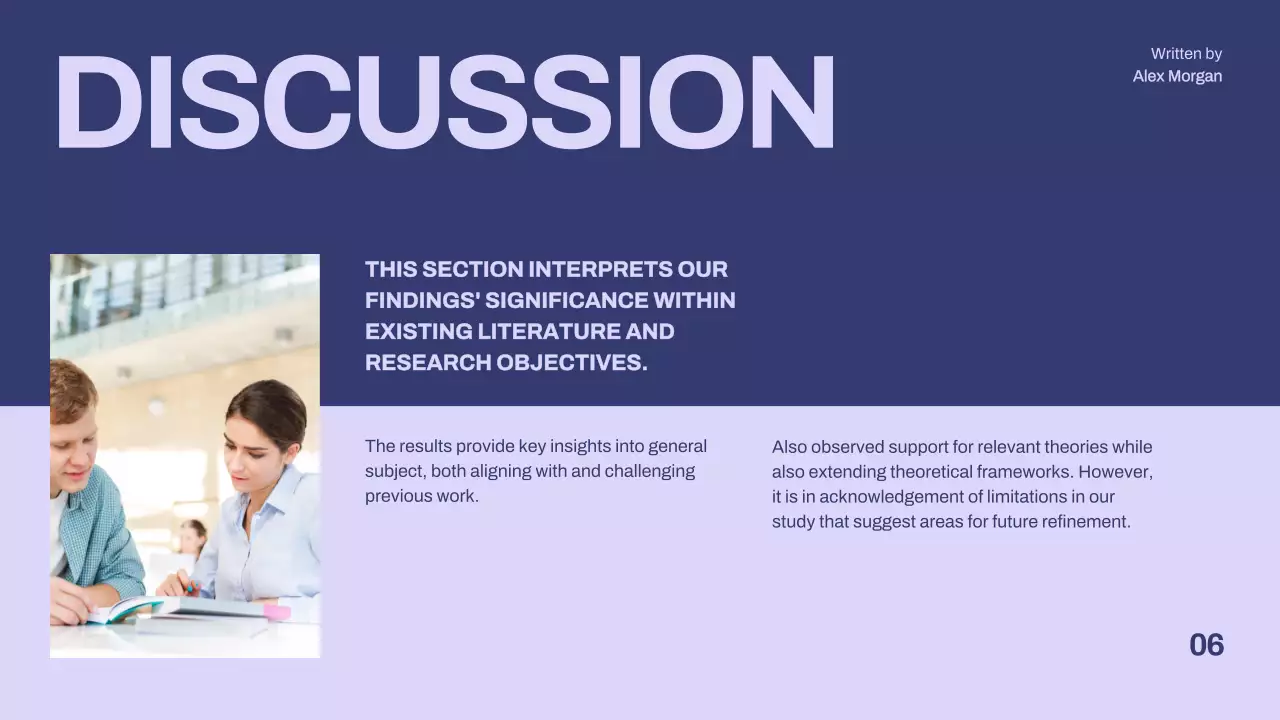 Purple Minimal Thesis Presentation