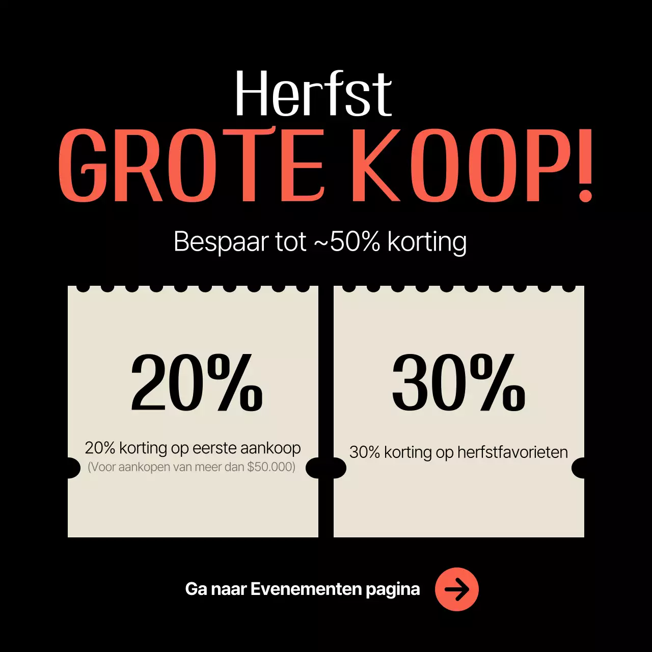 Beige eenvoudig winkelen advertentie