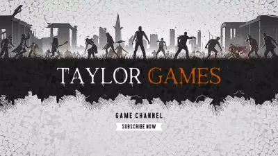 Grey Gothic Gaming Promotion YouTube Thumbnail