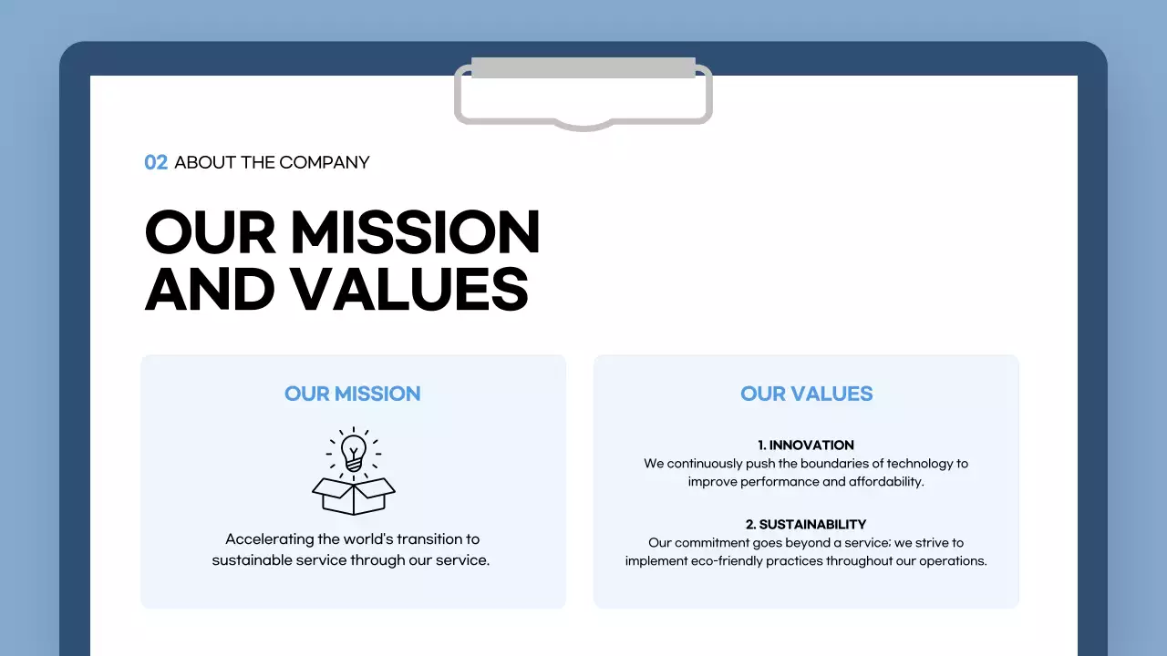 Blue Professional Employee Guide Presentation