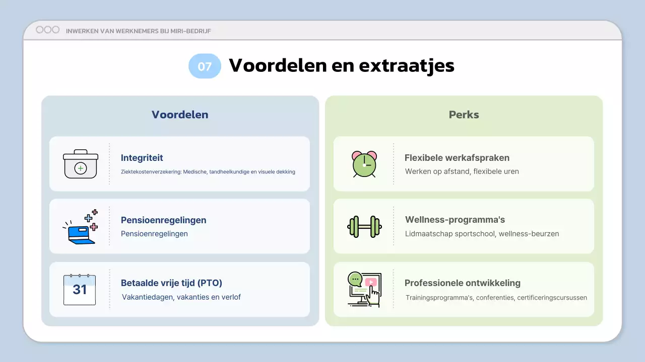 blauwe moderne bedrijfspresentatie