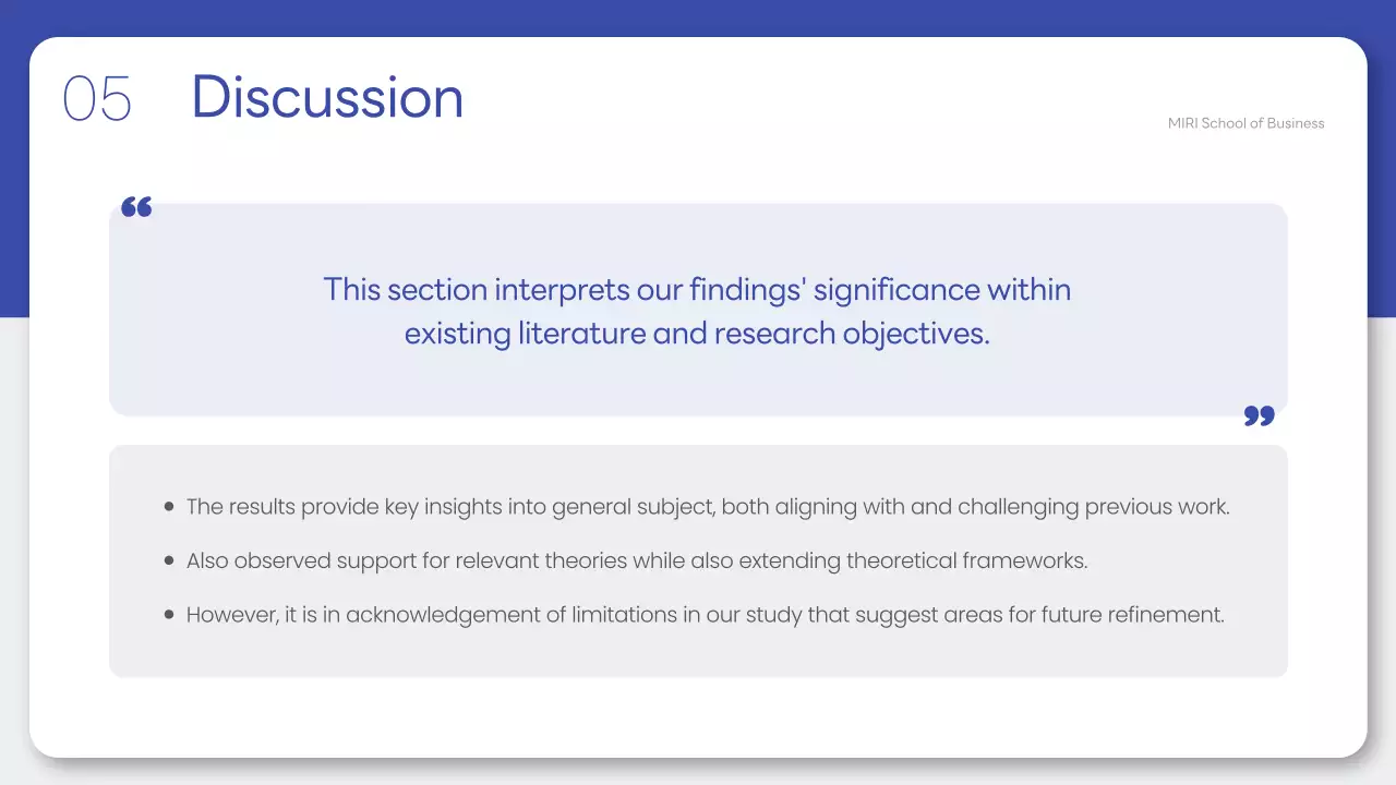 Blue Professional Thesis Presentation