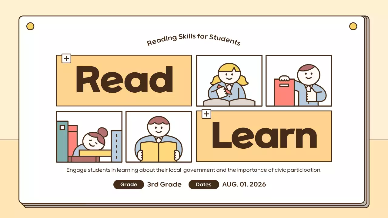 Beige Simple Reading Guide Presentation